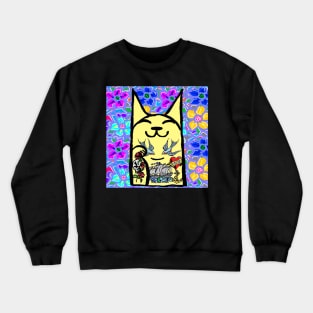 tattoo,kitty,tags,tattoos,cat by LowEndGraphics Crewneck Sweatshirt